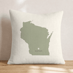 Wisconsin State Capital Throw Pillow - Hillcroft Home