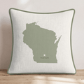 Wisconsin State Capital Throw Pillow - Hillcroft Home