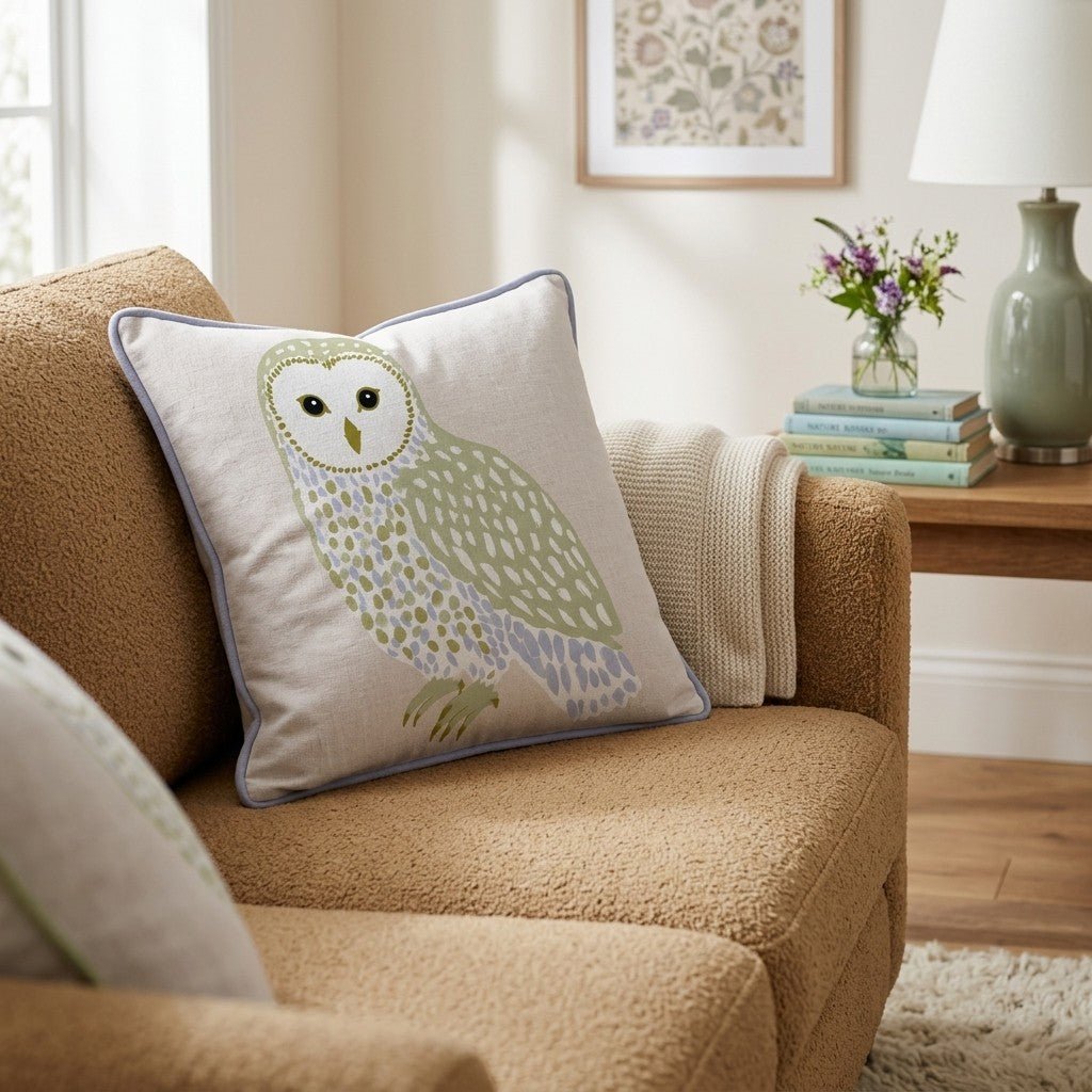 Wise Old Owl Throw Pillow - Hillcroft Home