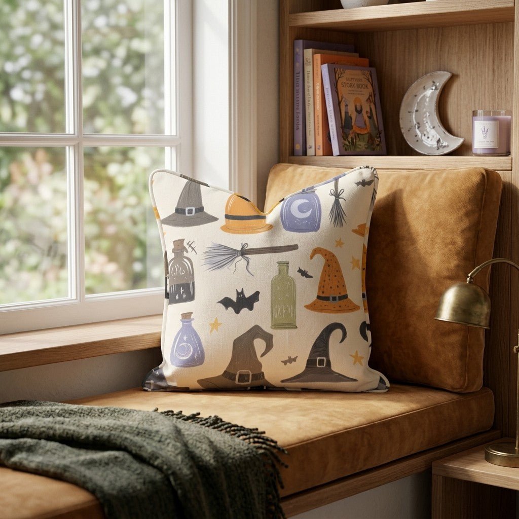 Witch Essentials Throw Pillow - Hillcroft Home