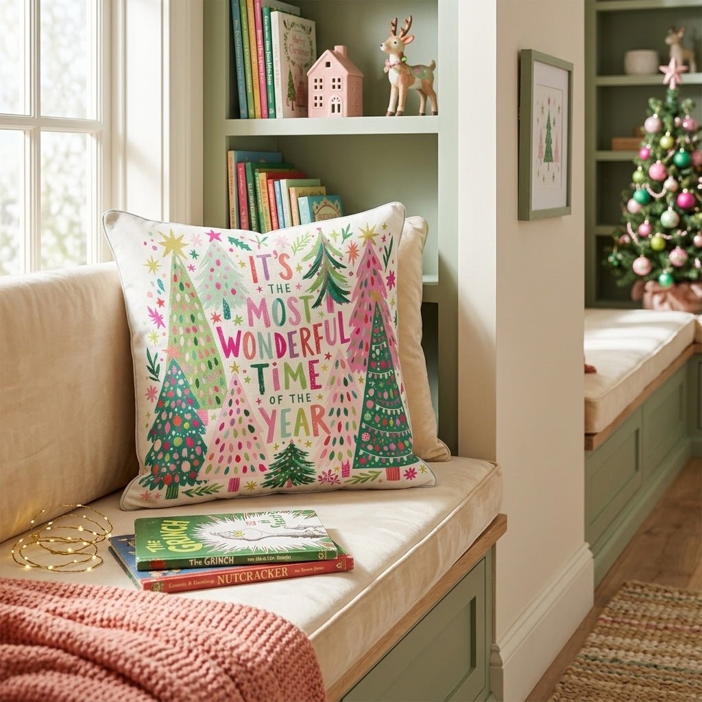Wonderful Time Tree Grove Throw Pillow - Hillcroft Home