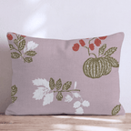 Woodblock Harvest Throw Pillow - Hillcroft Home