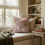 Woodblock Harvest Throw Pillow - Hillcroft Home