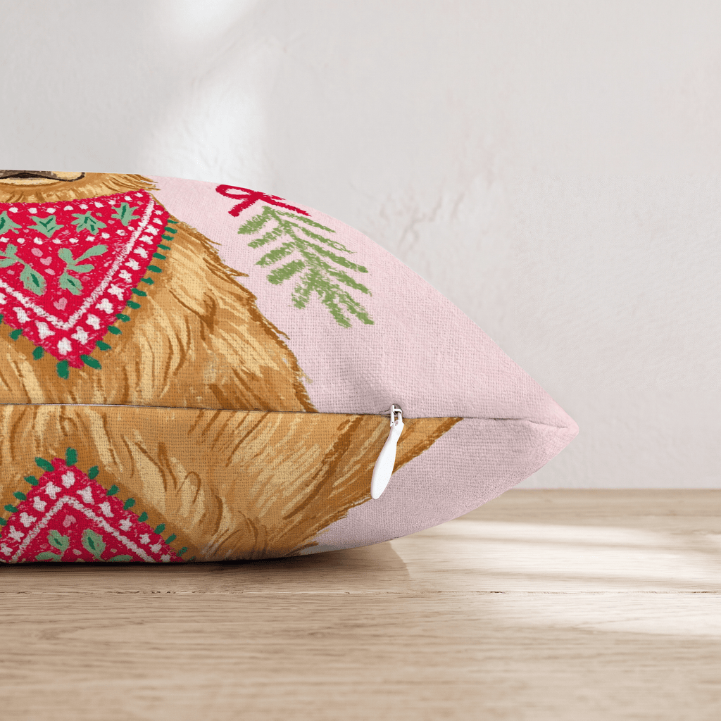 Woodland Bandana Golden Retriever Throw Pillow - Hillcroft Home