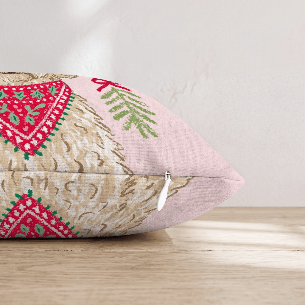 Woodland Bandana Labradoodle Throw Pillow - Hillcroft Home