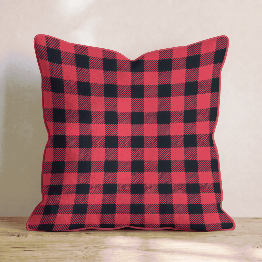 Woodland Buffalo Plaid Throw Pillow - Hillcroft Home