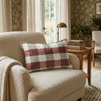 Woodland Checkered Throw Pillow - Hillcroft Home