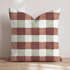 Woodland Checkered Throw Pillow - Hillcroft Home