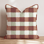 Woodland Checkered Throw Pillow - Hillcroft Home