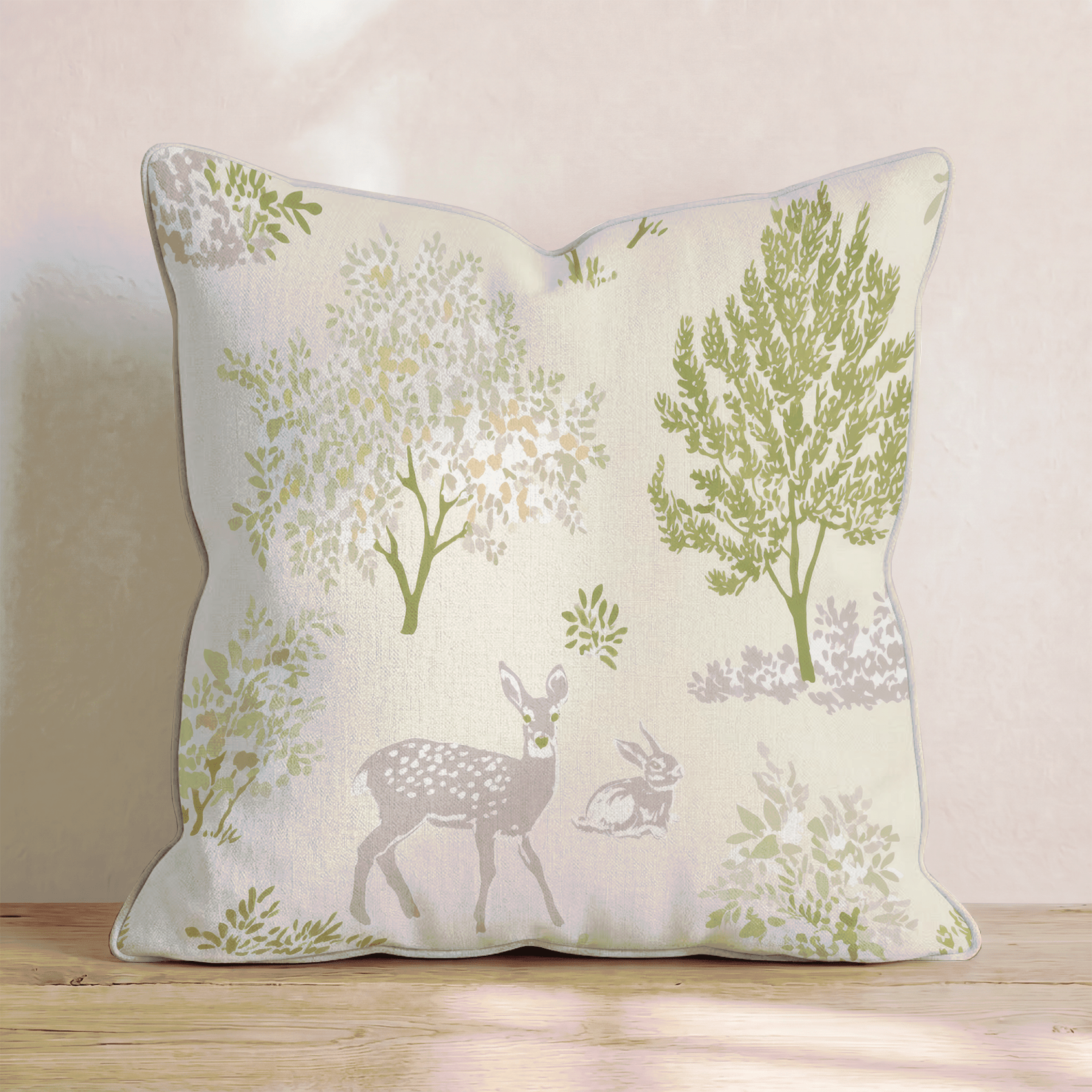 Woodland Creatures Throw Pillow - Hillcroft Home