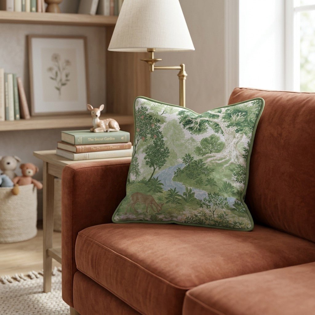 Woodland Deer Throw Pillow - Hillcroft Home