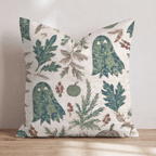 Woodland Ghost Patchwork Throw Pillow - Hillcroft Home