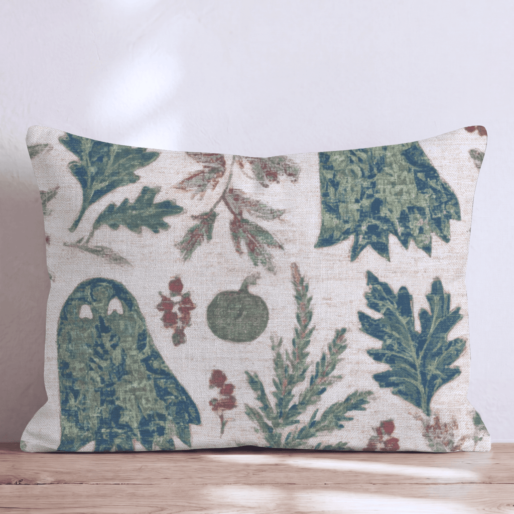 Woodland Ghost Patchwork Throw Pillow - Hillcroft Home