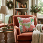 Woodland Scarf Fox Throw Pillow throw pillow - Hillcroft Home