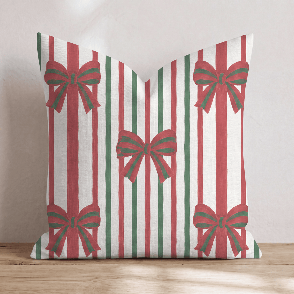 Wrapped in Ribbon Throw Pillow throw pillow - Hillcroft Home