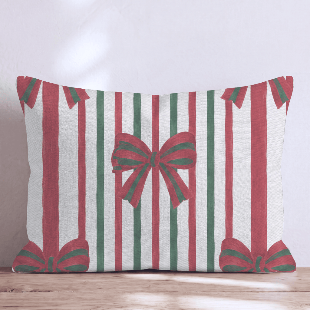 Wrapped in Ribbon Throw Pillow throw pillow - Hillcroft Home