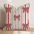 Wrapped in Ribbon Throw Pillow throw pillow - Hillcroft Home