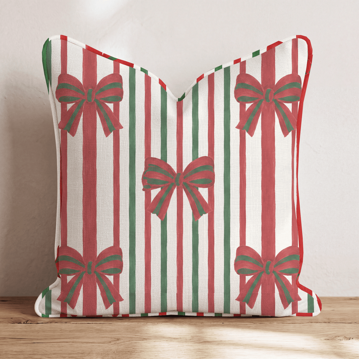 Wrapped in Ribbon Throw Pillow throw pillow - Hillcroft Home
