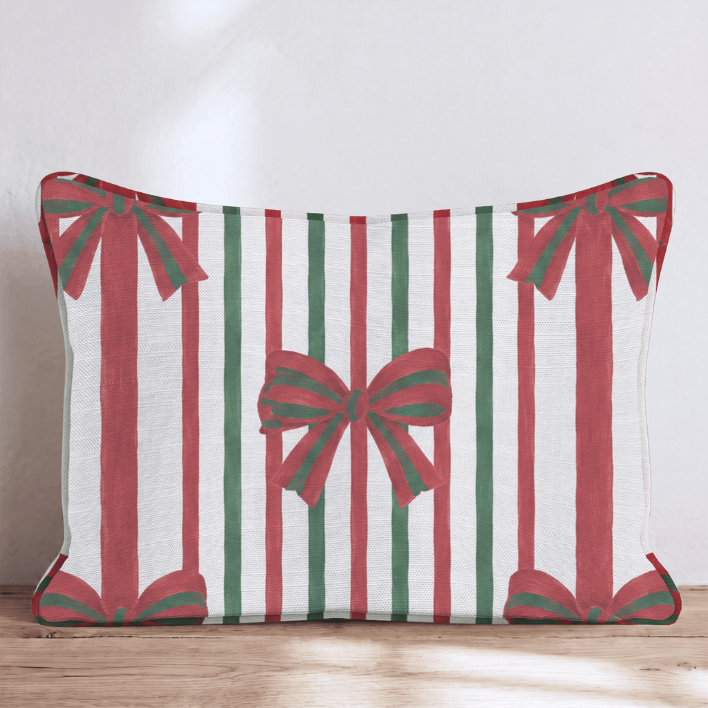 Wrapped in Ribbon Throw Pillow throw pillow - Hillcroft Home