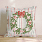 Wreath Easy Throw Pillow throw pillow - Hillcroft Home