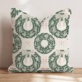 Wreath Manor Throw Pillow throw pillow - Hillcroft Home