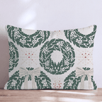 Wreath Manor Throw Pillow throw pillow - Hillcroft Home