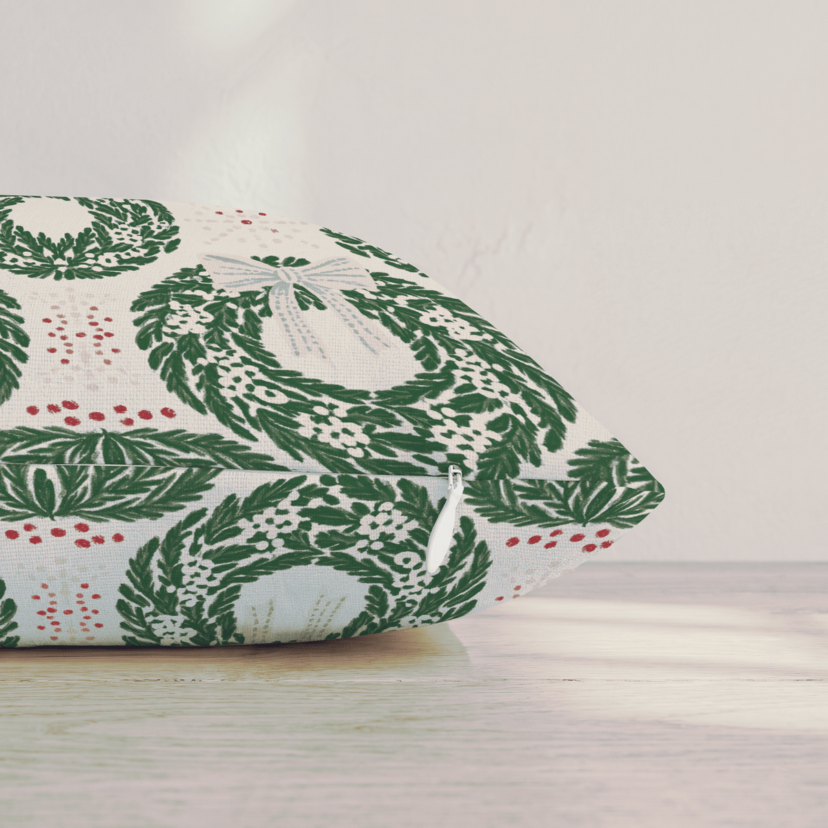 Wreath Manor Throw Pillow throw pillow - Hillcroft Home
