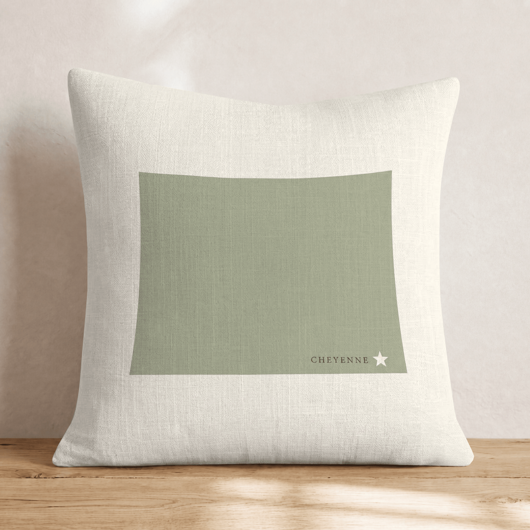 Wyoming State Capital Throw Pillow - Hillcroft Home