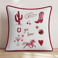 YeeHaw Icons Throw Pillow - Hillcroft Home