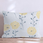 Yellow Sprouts Throw Pillow - Hillcroft Home