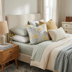 Yellow Sprouts Throw Pillow - Hillcroft Home