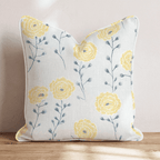 Yellow Sprouts Throw Pillow - Hillcroft Home