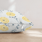 Yellow Sprouts Throw Pillow - Hillcroft Home