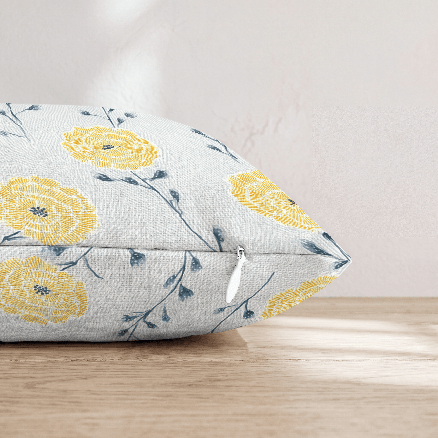 Yellow Sprouts Throw Pillow - Hillcroft Home