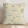 Yellow Zebras Throw Pillow - Hillcroft Home