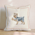 Yorkie Coffee Throw Pillow - Hillcroft Home