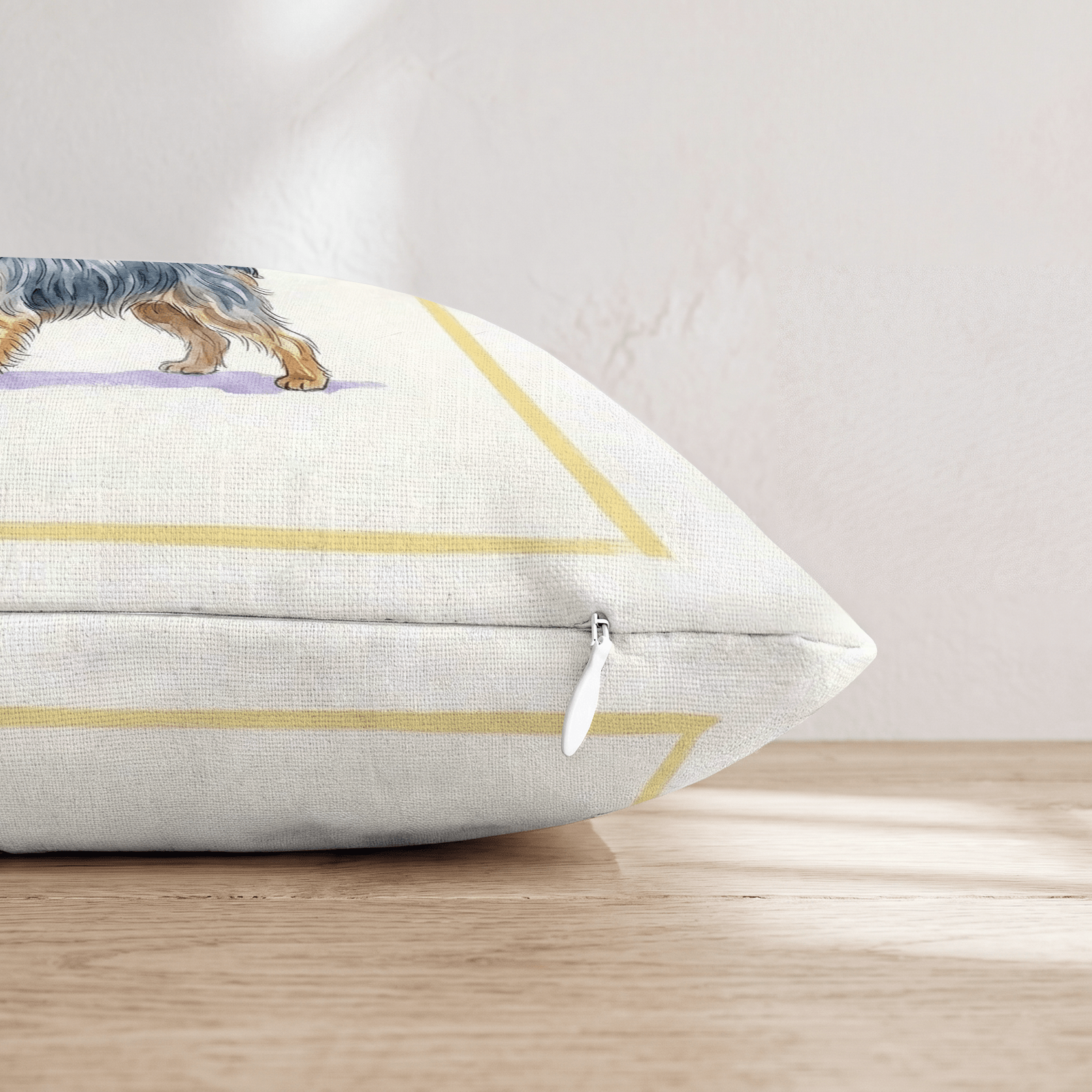 Yorkie Matcha Throw Pillow - Hillcroft Home