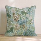 Yorkie Power Throw Pillow - Hillcroft Home
