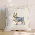 Yorkie Tumbler Throw Pillow - Hillcroft Home