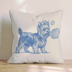 Yorkshire Terrier Pickleball Throw Pillow - Hillcroft Home