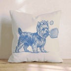 Yorkshire Terrier Pickleball Throw Pillow - Hillcroft Home