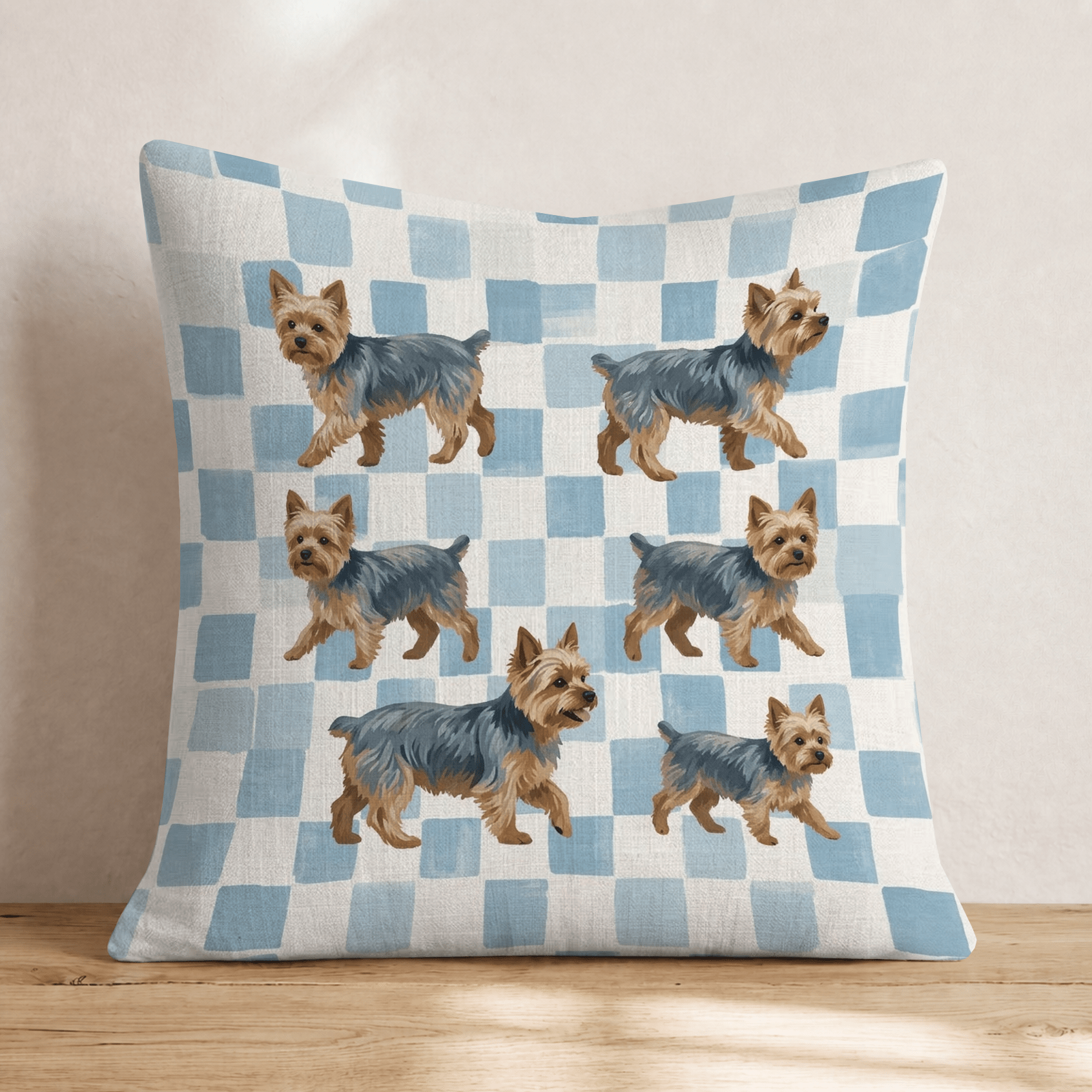 Yorkshire Terrier Picnic Throw Pillow - Hillcroft Home