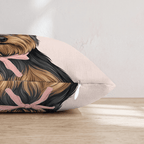 Yorkshire Terrier Portrait Throw Pillow - Hillcroft Home