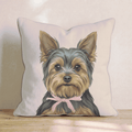 Yorkshire Terrier Portrait Throw Pillow - Hillcroft Home