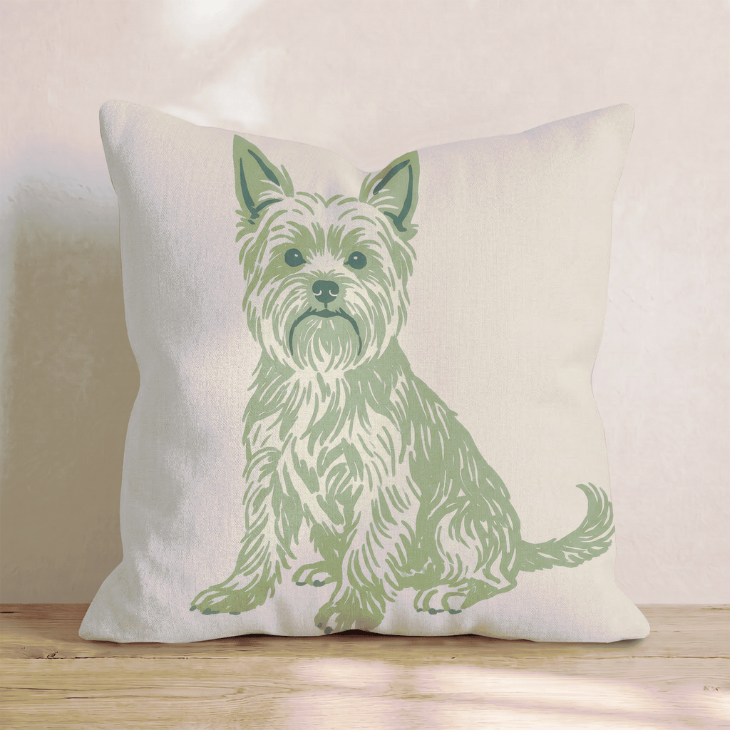 Yorkshire Terrier Throw Pillow - Hillcroft Home