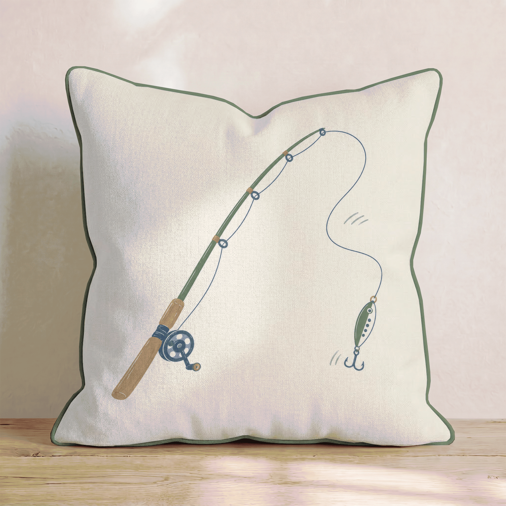 You Get a Line I Get a Pole Throw Pillow - Hillcroft Home