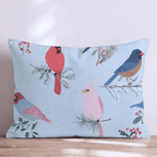 Yuletide Feathers Throw Pillow - Hillcroft Home