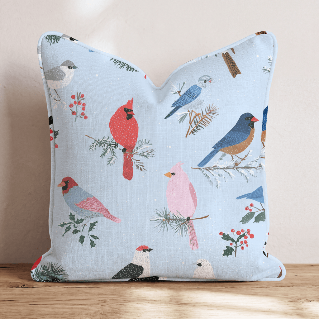 Yuletide Feathers Throw Pillow - Hillcroft Home