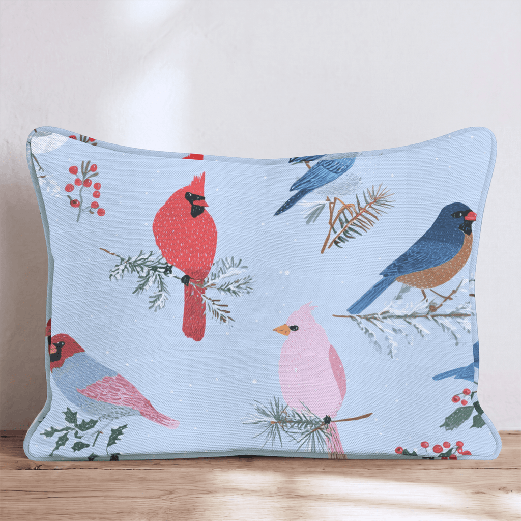 Yuletide Feathers Throw Pillow - Hillcroft Home