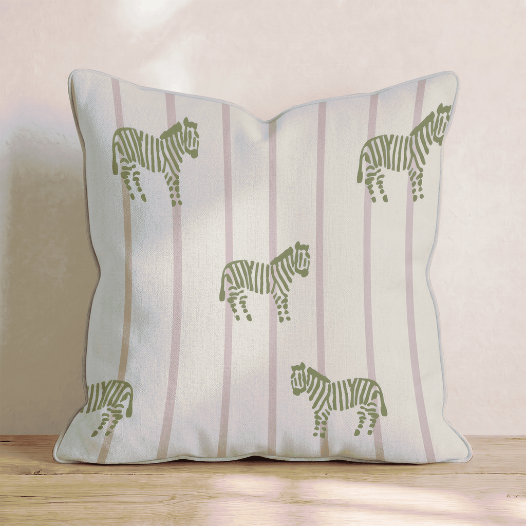 Zebra Stripes Throw Pillow - Hillcroft Home